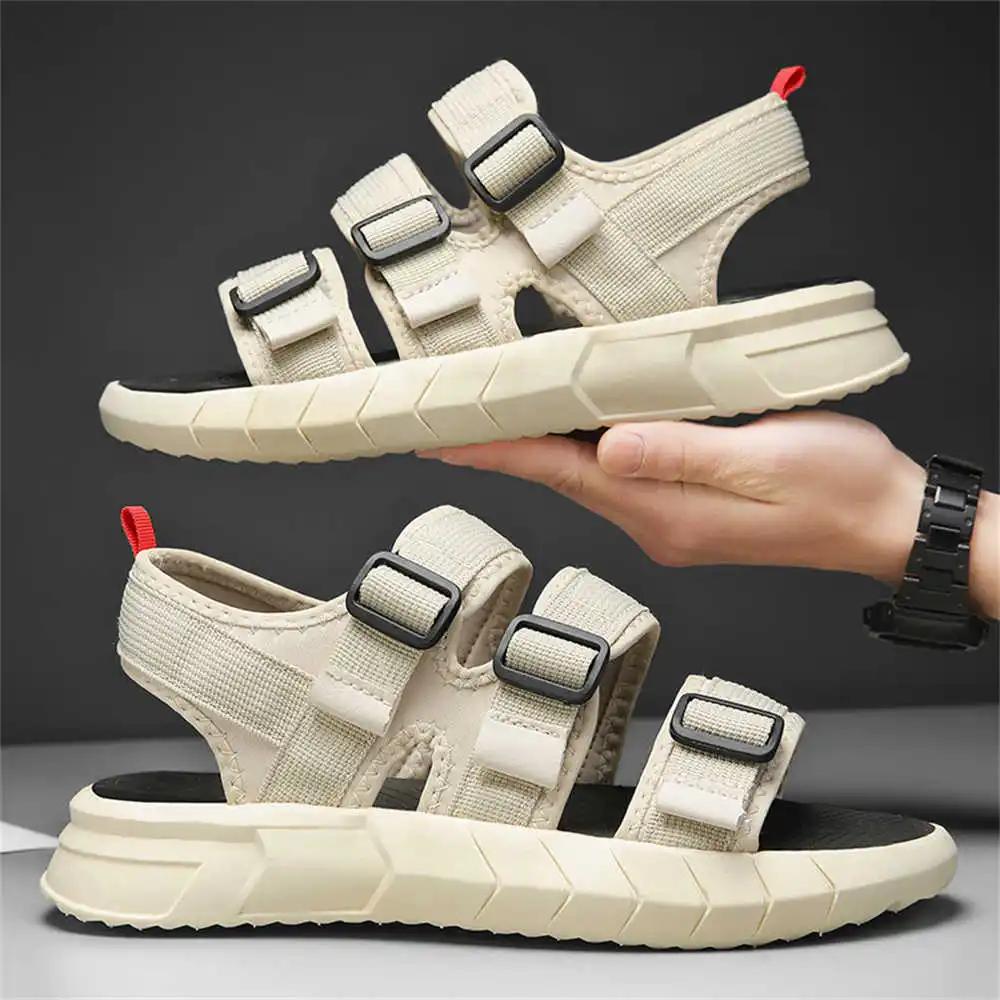 Size 40 Navy Blue Black Shoes For Man Slippers Hawaiian Flip Flops Man Sports Sandal For Men Sneakers Premium Best Sellers