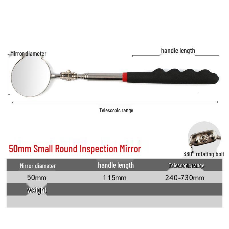 HD Telescopic Inspection Mirror - Universal Car Repair Reflector and Endoscope Rearview Tool