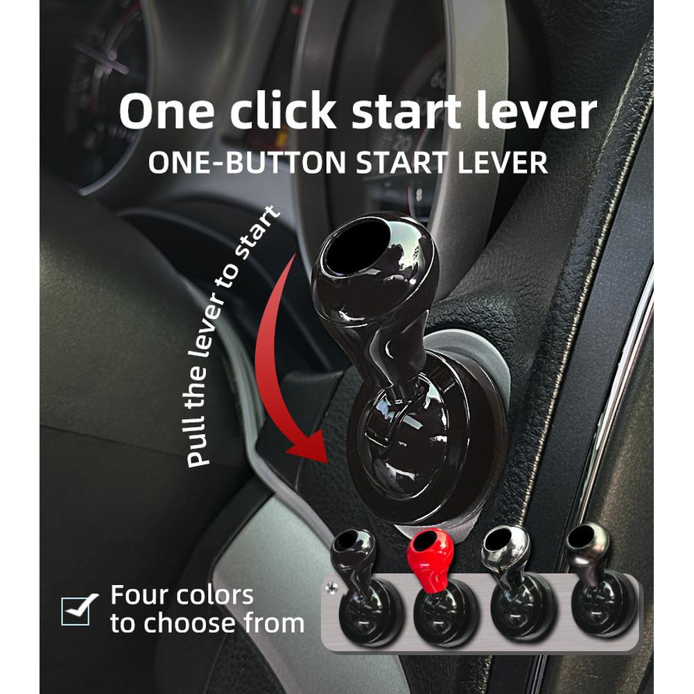 Vehicle Start Button Lever Cover Metal Alloy Fit Four Color Selections