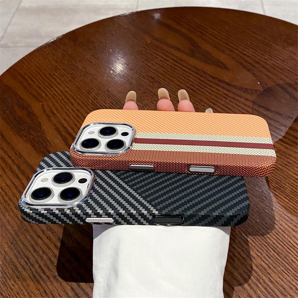 Carbon Fiber Texture For Magsafe Magnetic Case For iPhone 16 Pro Max 16 Plus Wireless Charging Camera Control Button Hard Cover