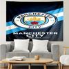 Manchester City Print Tapestry, Backdrop, Easy Setup, Ideal for Bedroom, Office & Living Room, with Aesthetic Wall Hanging Decor.