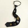 Korean Flower Tie Black Bee  Necktie Insect Academic Style Decoration Shirt Tie Jk Uniform Decoration