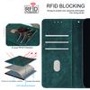 For Samsung Galaxy S25 Case RFID Blocking Color Splicing PU Leather Wallet Phone Cover