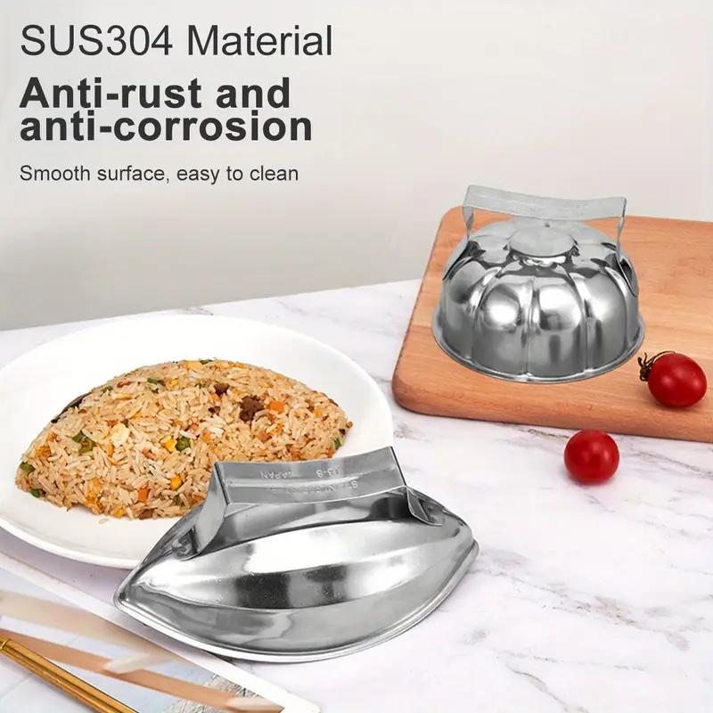 1PCS Stainless Steel Lava Egg Rice Mold Sandwich Papaya Pumpkin Rice Ball Mold with Handle