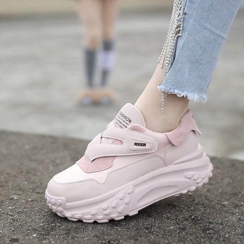 

Internet celebrity dad shoes women s summer 2025 new super fire versatile niche lightweight platform casual sports Forrest Gump shoes 40 розовый