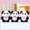 Panda Plush Toy With Cute Belly Band For Girls Gift And Backpack Decoration