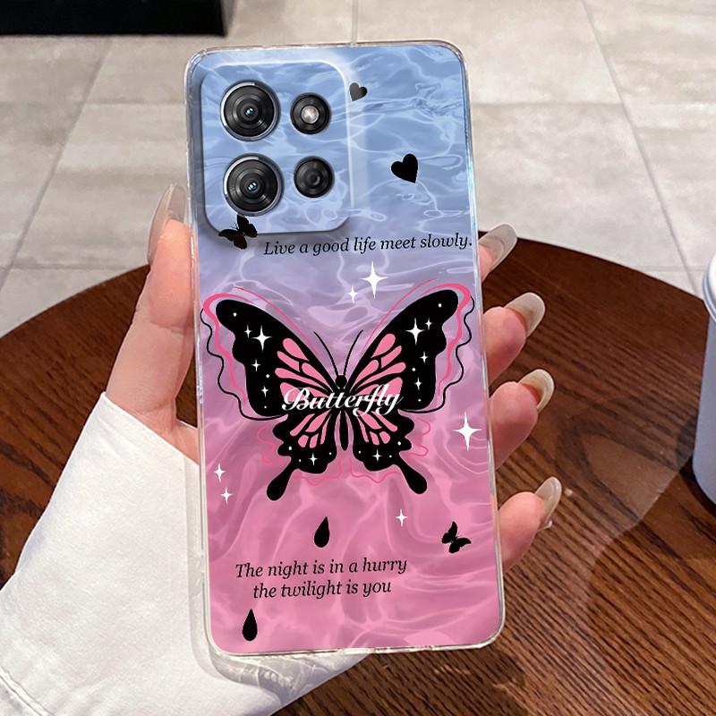 Jelly Casing For Motorola Moto G Power 2025/Moto G Play 2025 Clear Silicone Soft TPU Back Cover Cute Cat Rabbit Protective Case