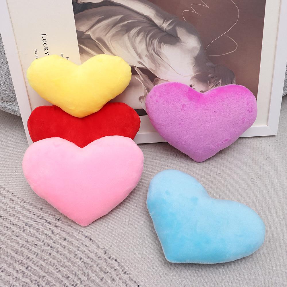 Red Color Valentines Day for  Birthday Stuffed Pillow Heart Shape Heart Plush Pillow Soft Pillow