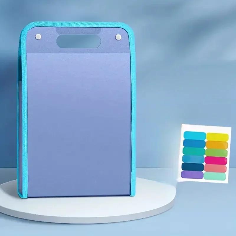 1 Pc File Folder 13 Pockets Large Storage A4 Letter Size File Folder for Student, Business,Organizer Office Desk Accessories
