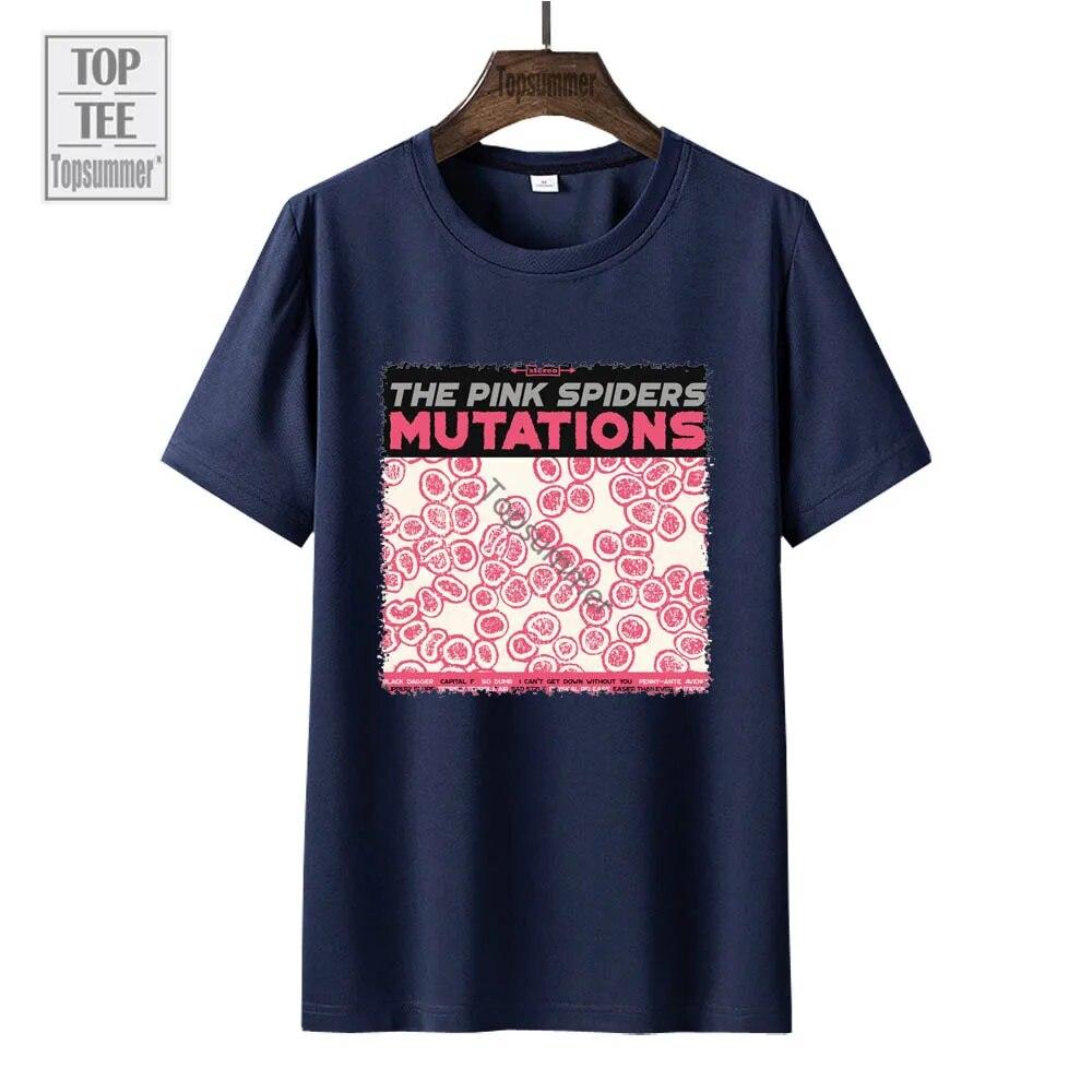 Mutations Album T-Shirt The Pink Spiders Tour T Shirt Unisex'S Pop Streetwear Oversize T-Shirts Women'S Short Sleeve Top