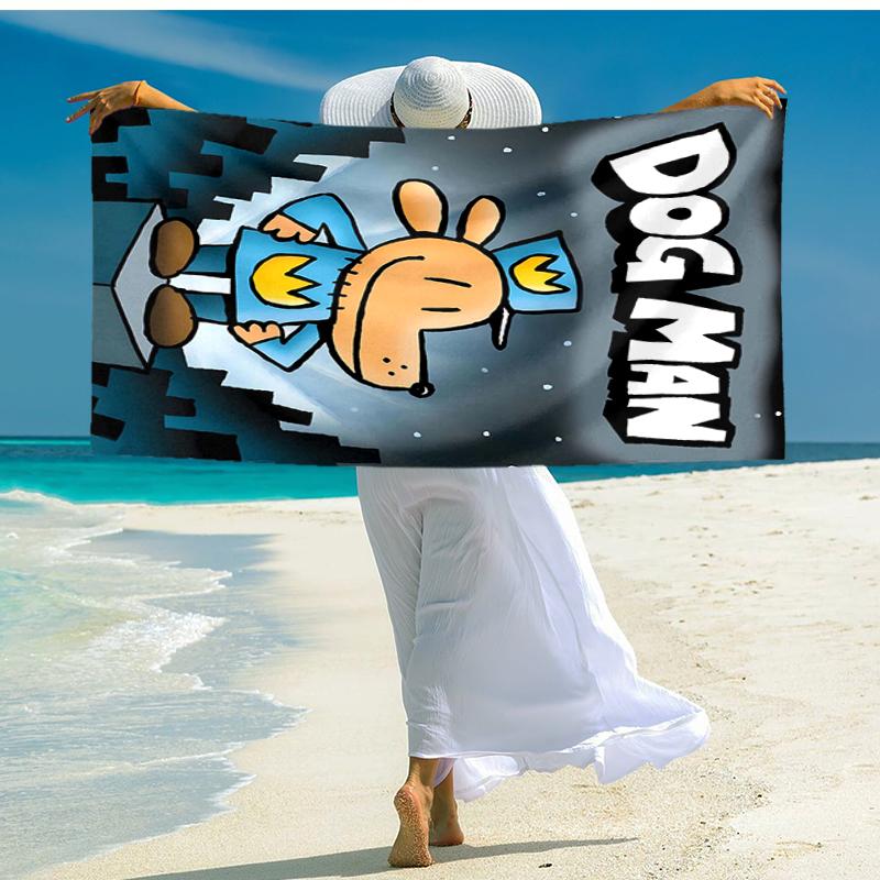 1pc DogMan1 Beach Towel, Comfortable and Thick, and Swimming/Bath/Picnic/Camping Towel, Suitable for Seaside Beaches