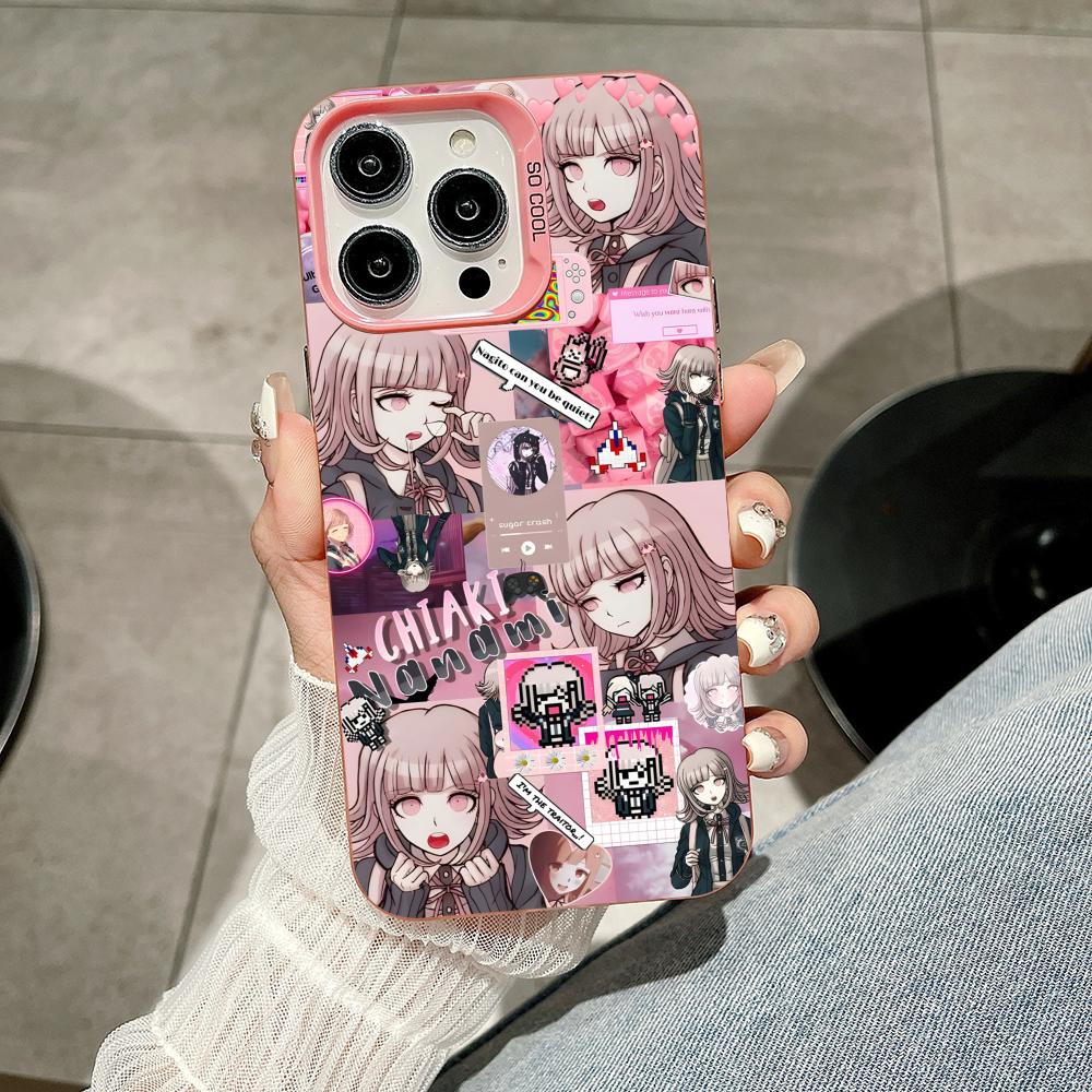 

Danganronpa Chiaki Nanami Phone Case for iPhone 17 16 15 14 13 12 11 X XR XS Air Pro Max Plus Pink Colorful Silver Cover iPhone 13 Pro Max
