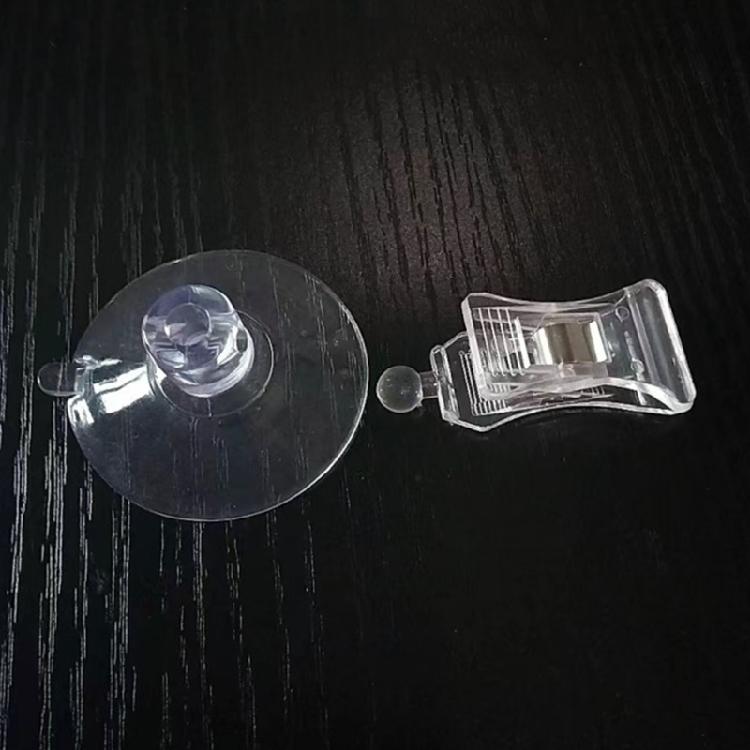 8 Stück Transparente Saugnapfhaken mit Klemmen Modeaccessoire Tragbar für Zuhause Badezimmer Fenster und Auslagen Täglicher Gebrauch