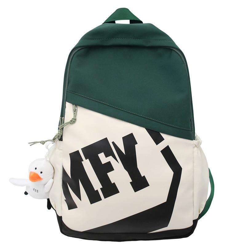 

Durable And Stylish Nylon Backpack For Boys And Girls High Capacity And Trendy Design зелёный