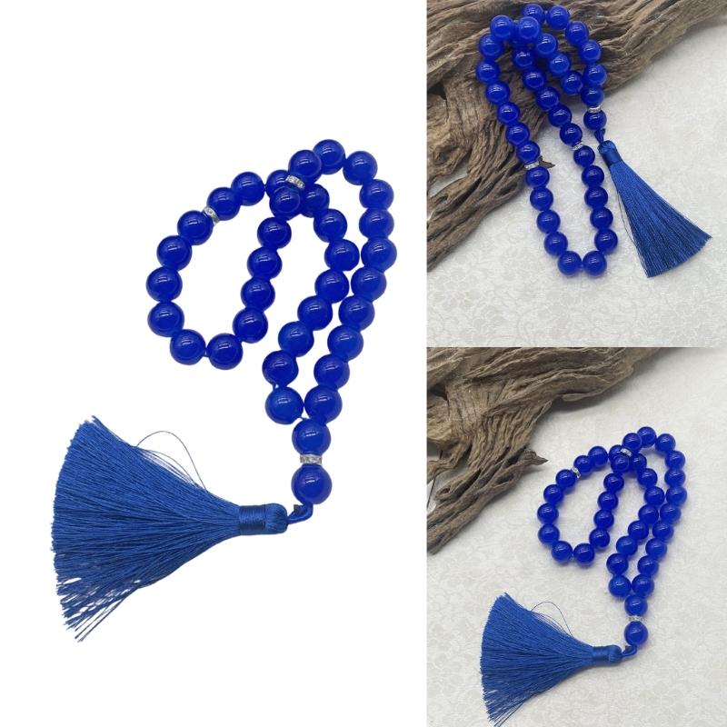 33 Bead Glass Islamic Rosary Beads Muslims Tasbih For Comfortable Daily Prayers Meditation And Spiritual Event Use