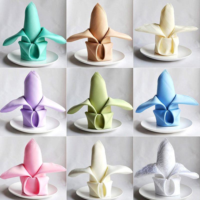 Napkin Cloth, Solid Color Red, Hotel Restaurant, Western Restaurant, Coffee Shop, Placemat Cloth, Folded Flower Saliva Cloth, Cup Wiping Cloth