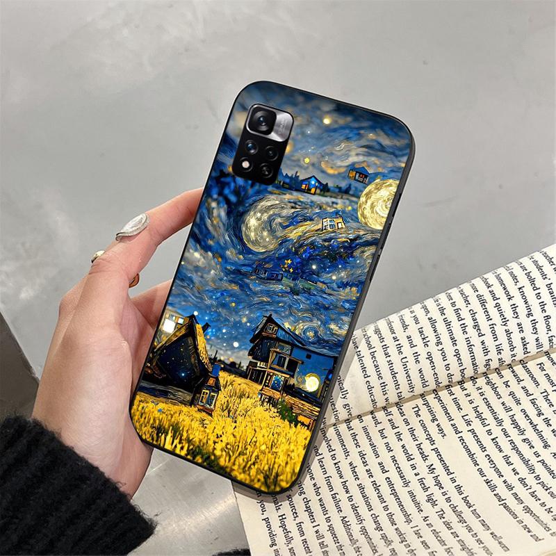 

Van Gogh Starry Night Phone Case for Xiaomi Redmi note 13 12 11 10 Pro 12S 11S 10S Redmi 10 13C 9C Funda Redmi Note 13 4G