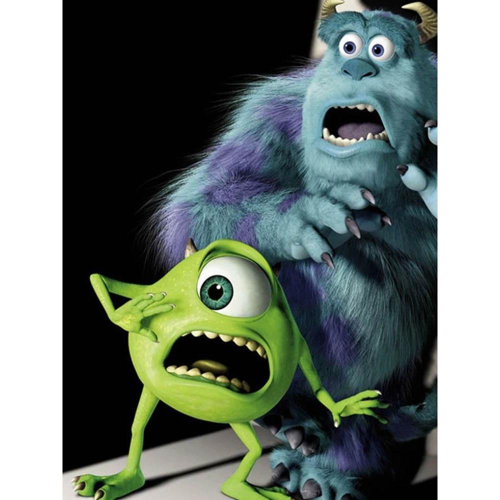 2026 Neues Disney Monster AG Diamantstickerei Cartoon Runde Diamantmalerei Neues Mosaik Puzzle Strasssteine Heimwanddekoration