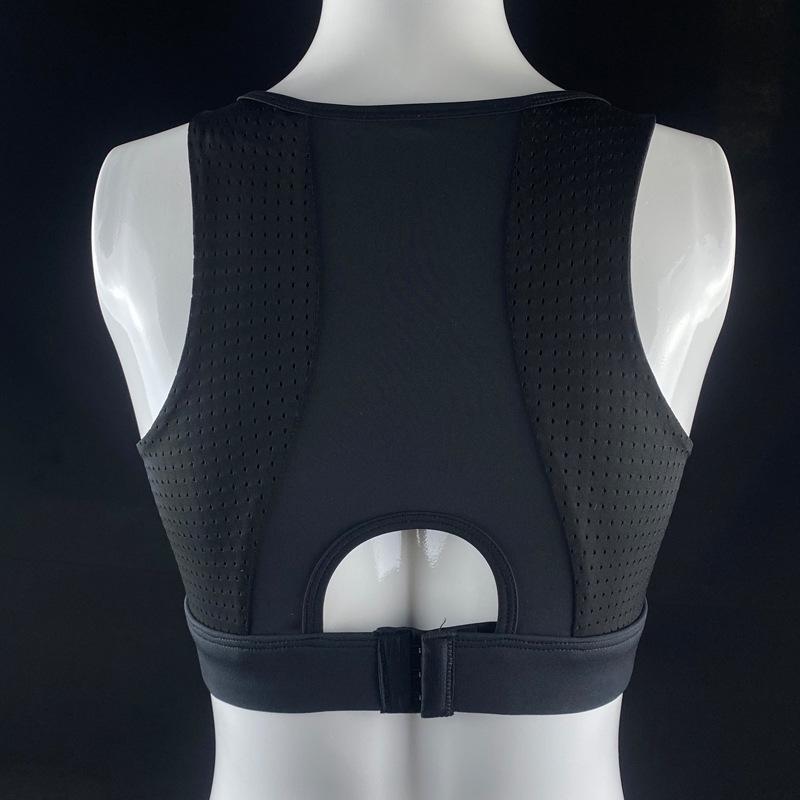 Спортивный латексный бюстгальтер VFU больших размеров с нагрудными вкладышами - Дышащий жилет для йоги со стильным дизайном спины 2XL