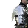 Medieval Shoulder Armor Pauldrons  Knight's Steel And Leather  LARP Pauldrons Gorget  Halloween Costume