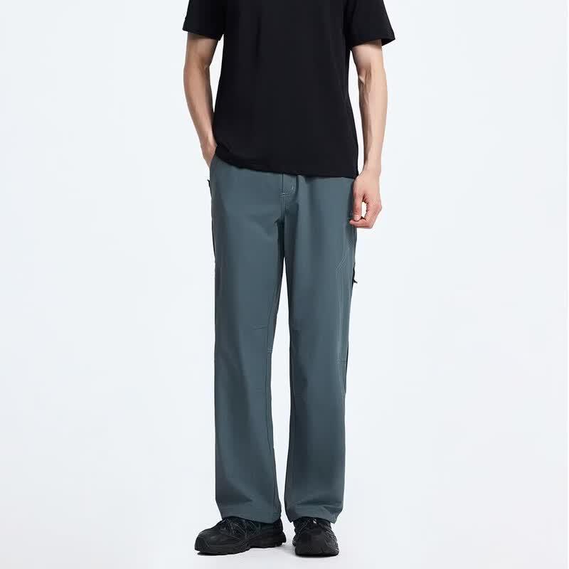 Tuo Lu Zhe Men's Sport Casual Straight-Leg Pants