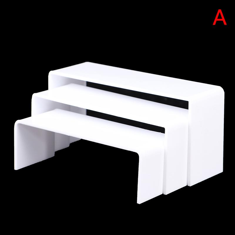 3Pcs/Set 3Mm Acrylic Display Stand Jewelry Showcase Storage Rack Shelf Holder