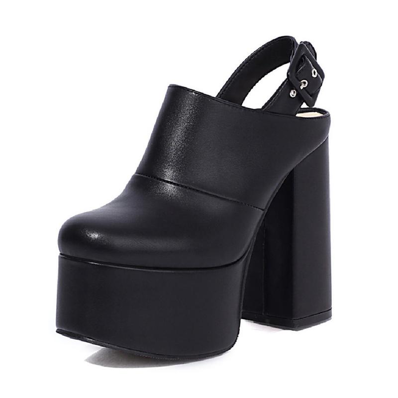 

Сексуальные женские сандалии на платформе 2024 летняя обувь для женщин желтые черные для вечеринки фетиш обувь женские сандалии на высоком блочном каблуке женские 35 чёрный