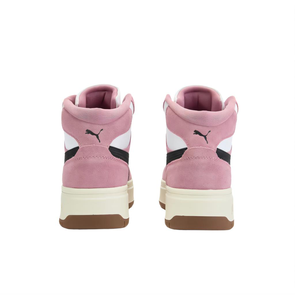 New PUMA Rebound Femme Slip Resistant Mid Top Skateboard Shoes Women's Pink 402595-02