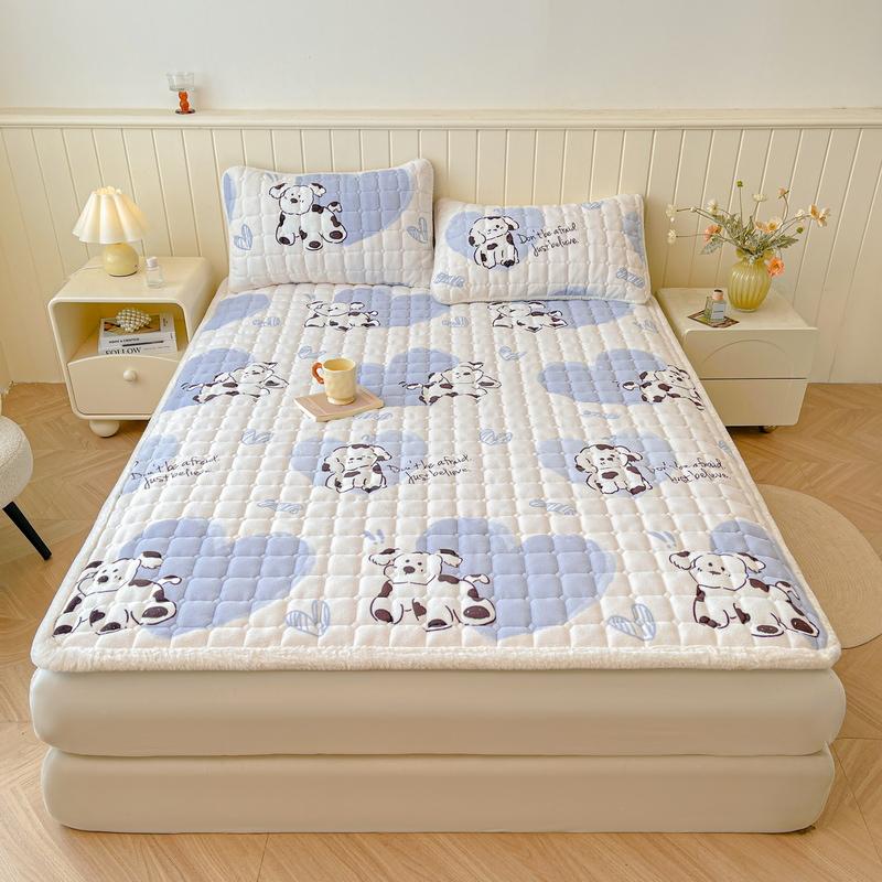 Mei Yun Ge Milk Velvet Thickened Cotton Mattress Bed Pads