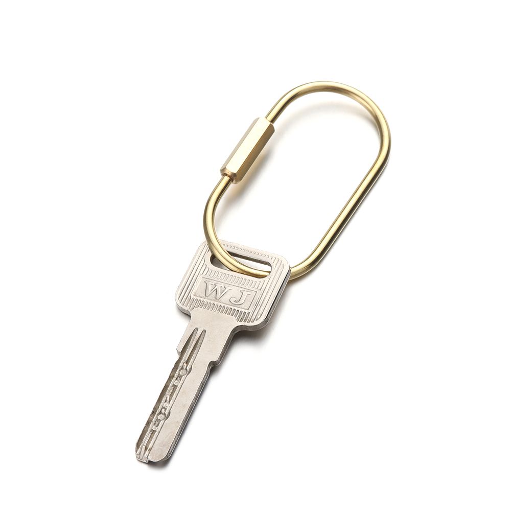 Unique DIY Craft Tools Whistle Ruler Pendant Key Ring Brass Keychain Jewelry Accessories
