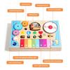 Wooden Childrens Educational Piano With Led Lights And Switch For Early Learning Fun