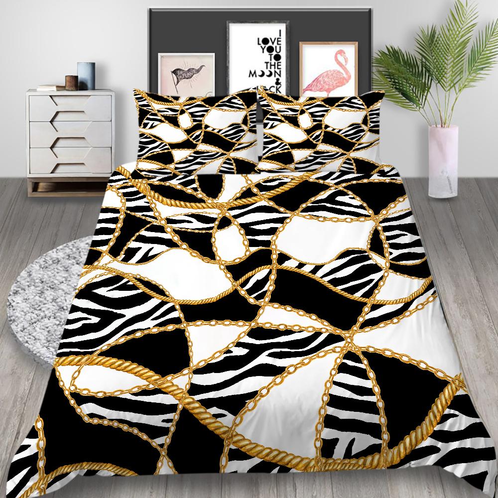 3D Digital Printing Luxury Home Bedding Set Bedroom Duvet Cover Home Bedding Set Single/Double Bed Home Decoration