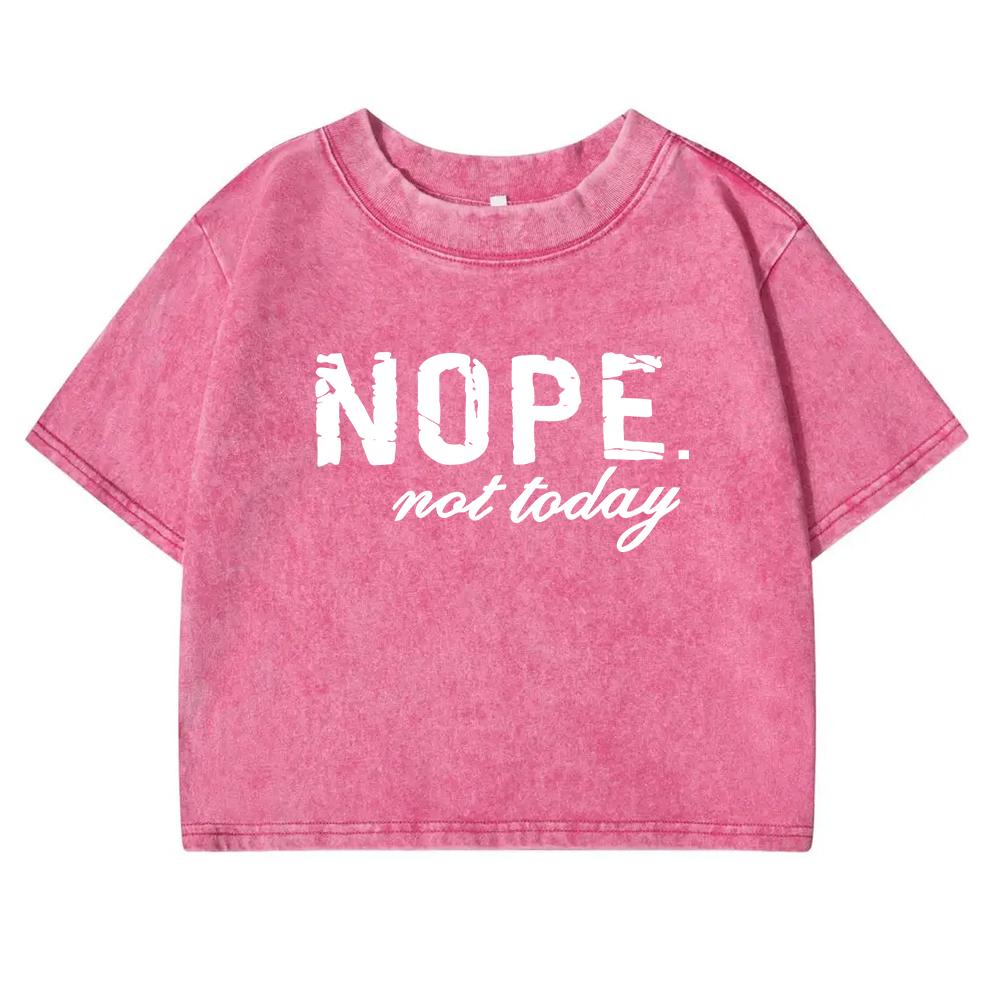 

Нет Не Сегодня Принт Буквами Женская Футболка Выстиранная Мягкая Повседневная С Коротким Рукавом Уличные Футболки Спортивная Ретро Футболка XL