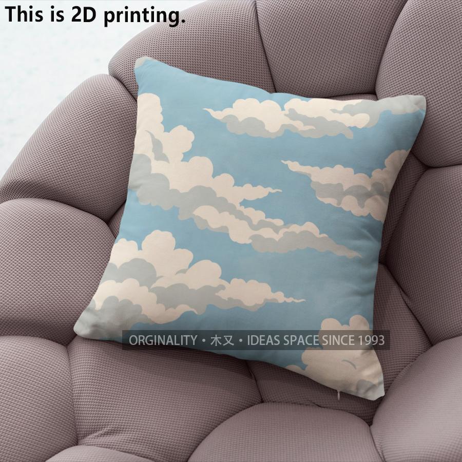 Sky Cloud Print Throw Pillow Covers Pattern Cushion Cover Suitable For Sofa Bedroom Car Pillow Cover
