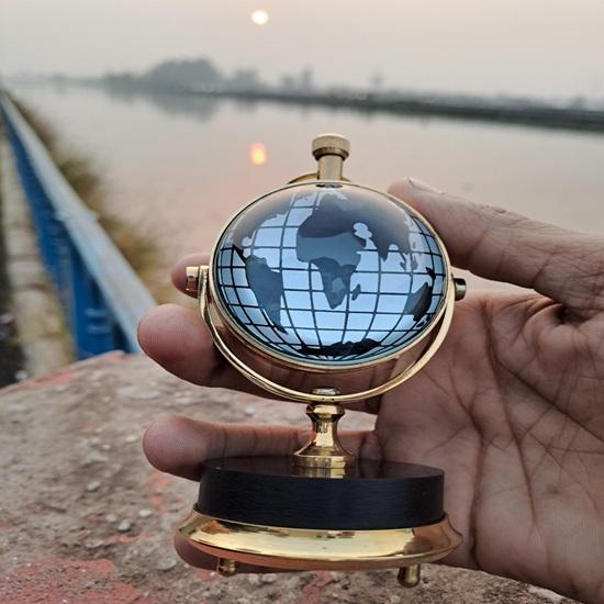 Orologio da Tavolo in Ottone 11,43 cm Fatto a Mano Classico Decorazione per Casa Ufficio Soggiorni, Uffici, Camere da Letto, Studi Regalo di Compleanno Anniversario Matrimonio