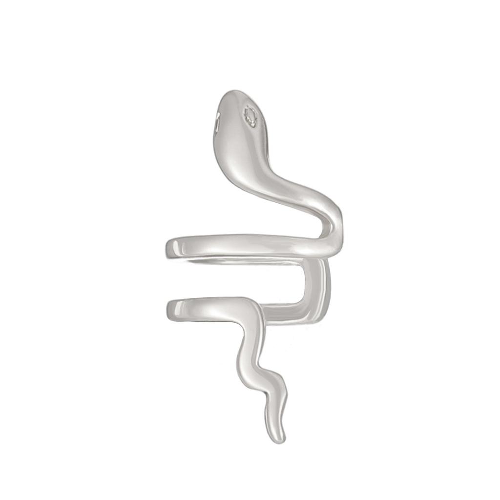 Ins Minimalista Forma de Serpiente Ear Cuff Sin Perforación para Mujer Tendencia Único Pequeño Clip de Oreja de Serpiente Estilo Frío Uso Diario Fiesta Accesorio de Oreja Estético