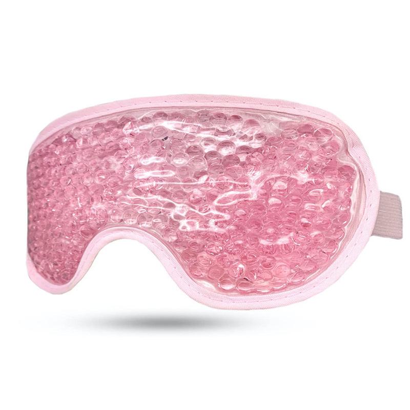 Gel Eye Mask PVC Flannel Sleep Mask Cold Hot Therapy Reusable Ice Beads Eye Compress for Eye Strain Relief