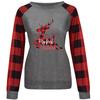 Winter Womens Casual Long Sleeve Tops Ladies Christmas Print Sweatshirt Top