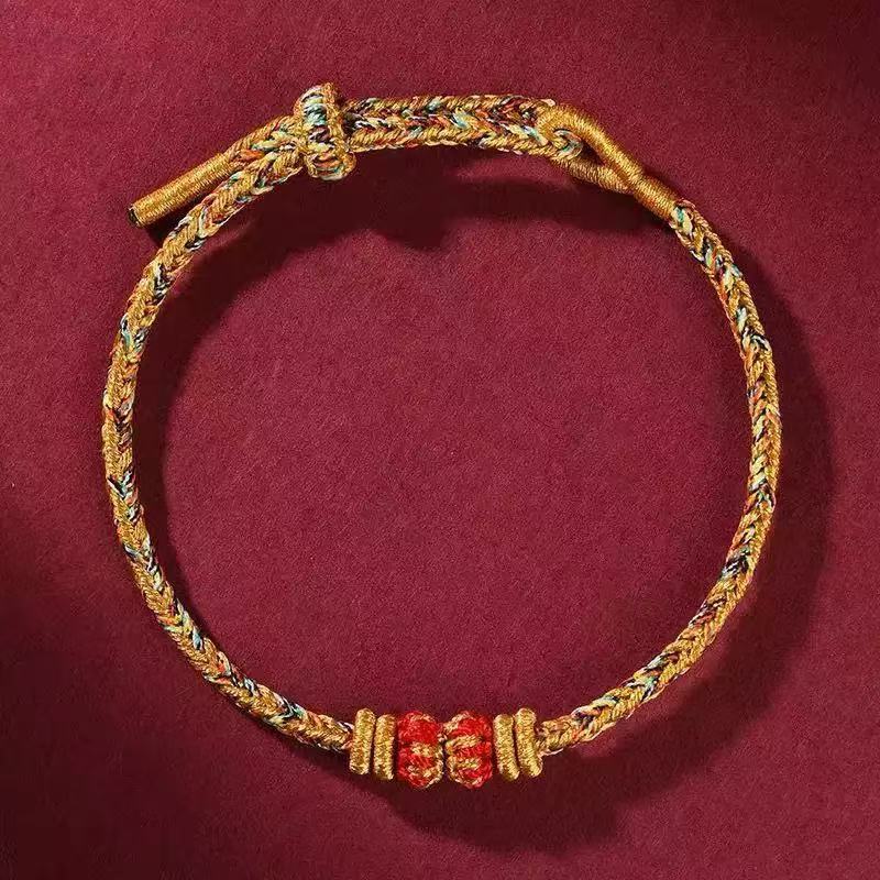 Braided Coloful Rope Lucky Adjustable Bracelet Bangle Women Men Friends Lovers Gift