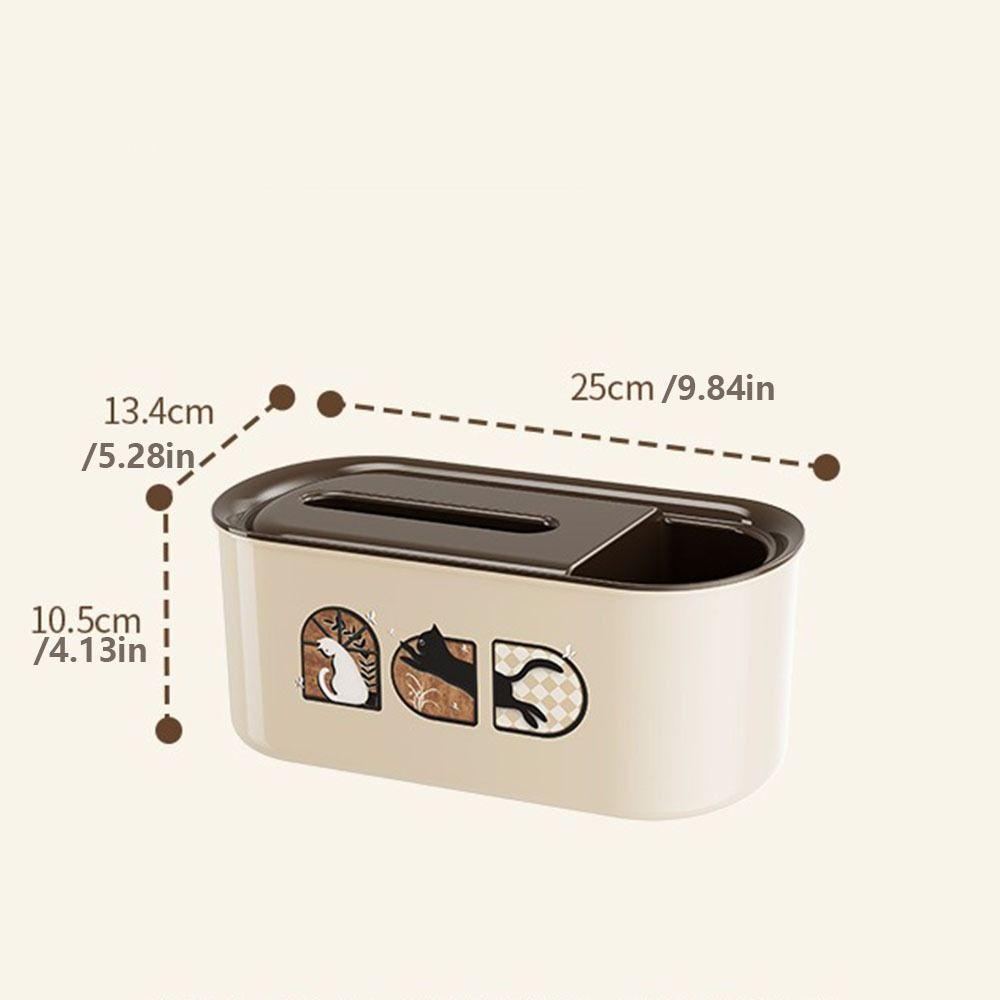 Rectangular Tissue Storage Box Plastic Napkins Dispenser Creative Tissue Holder  Household