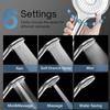 FEELSO Filtered Shower Head with Handheld, High Pressure 6 Spray Mode Showerhead with Filter, 15 Stages Water Softener Filters Beads for Hard