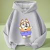 Kids Bluey Hooded Sweatshirt Fall Winter Warm Soft Pullover Comfortable Playwear for Boys Girls