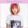 Cosplay Short Rainbow Wig For Women Party Fun