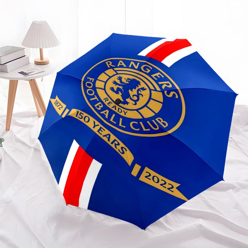1pc Glasgow Rangers Umbrella, Sun Protection, And UV Shielding. It Has Eight Sturdy Ribs for Outdoor Use And Perfect As a Holiday Gift
