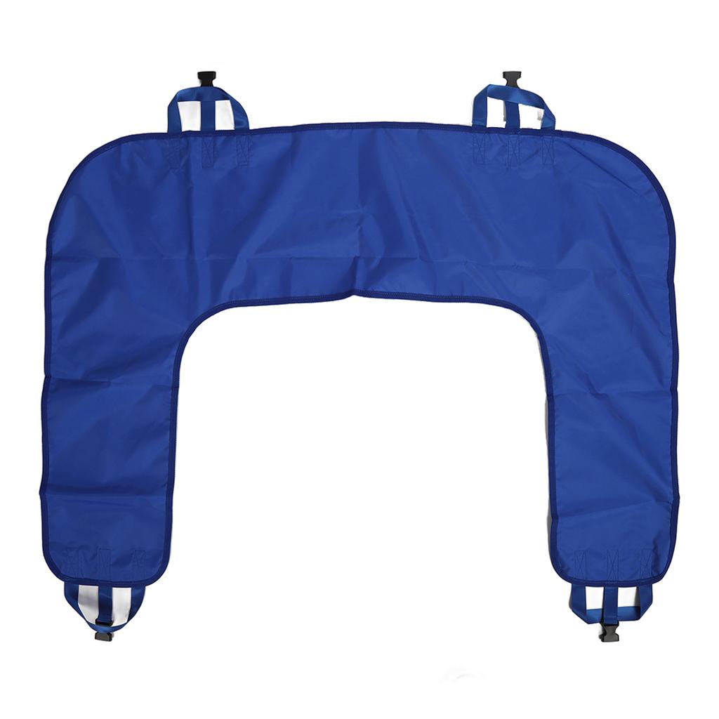 U Shape Patient Turning Sheet with Fixation Straps Labor Saving Bed Ridden Patients Lifting Pad Medium Size