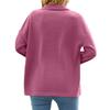 Women's Fashion Casual Versatile Lapel Loose Long Sleeve Pullover Solid Color Long Sleeve Women's Sweatshirt