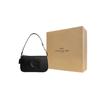 Coach Nolita 19 Signature Logo Reißverschluss Glattes Leder Schulter-Tragetasche Kleine Damen-Handtaschen Schwarz CR364-SVBK