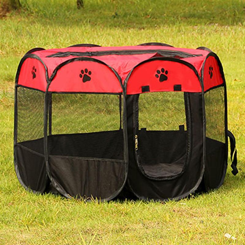 Fashion Dog Bed Kennel Puppy Lovely Cats House Dog Playpen Folding Portable Pet Fence Oxford Carrying Bag Pet Supply