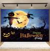 Horror Halloween Photography Background Moon Night Castle Forest Pumpkin Lantern Skeleton Family Party Photo Backdrop Decoration433