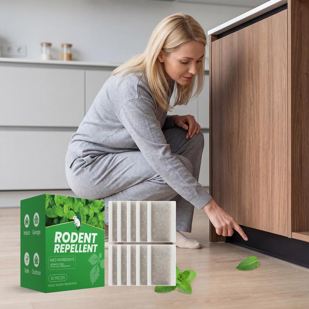 Rodent Repellent Spray 60ml 2FL OZ Indoor Outdoor Use Effective Rodent Deterrent Spray for Furniture Garage and Home Protection